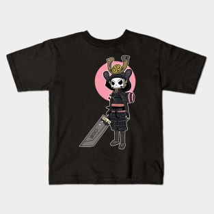 Pink Skull Samurai Kids T-Shirt